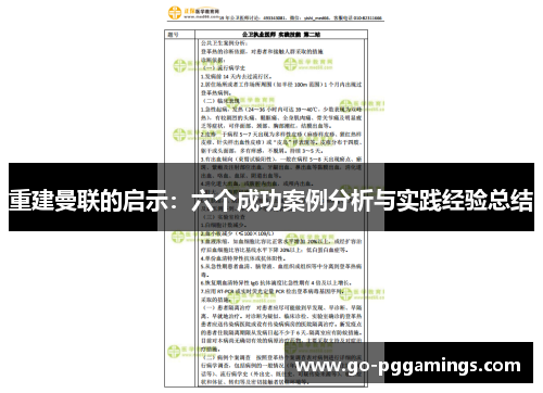 重建曼联的启示:六个成功案例分析与实践经验总结 重建曼联的启示:六个成功案例分析与实践经验总结